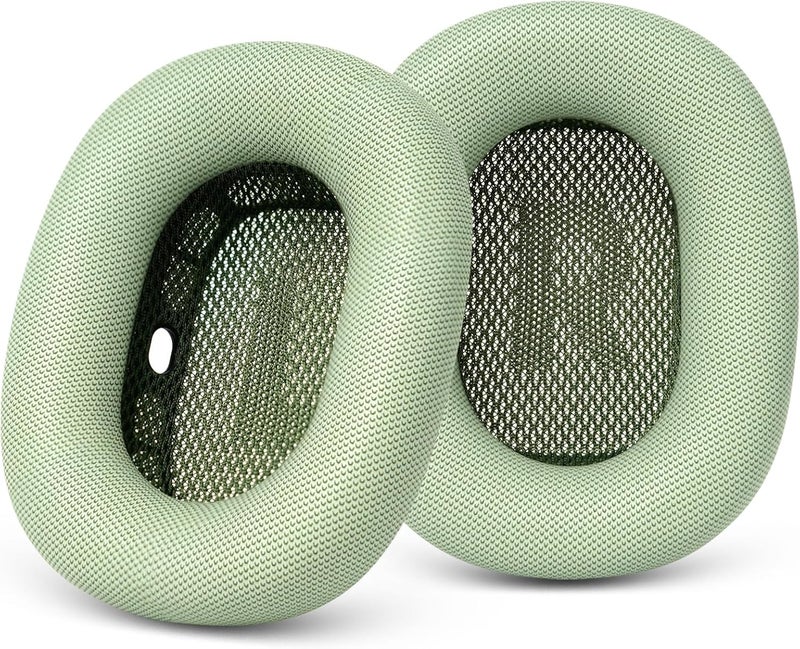 GEVO Upgraded Ear Cushions Replacement Earpads for Apple AirPods Max Headphones, Protein Leather Ear Pads Cover with Memory Foam and Magnet for AirPods Max (Green) - Image 1